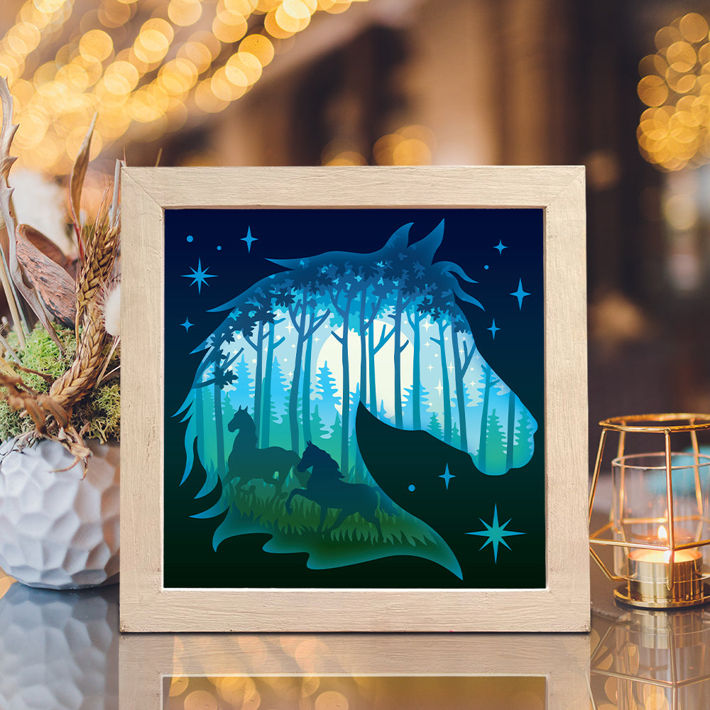 Horse 2 – 3D Lightbox SVG File for Cricut & Silhouette