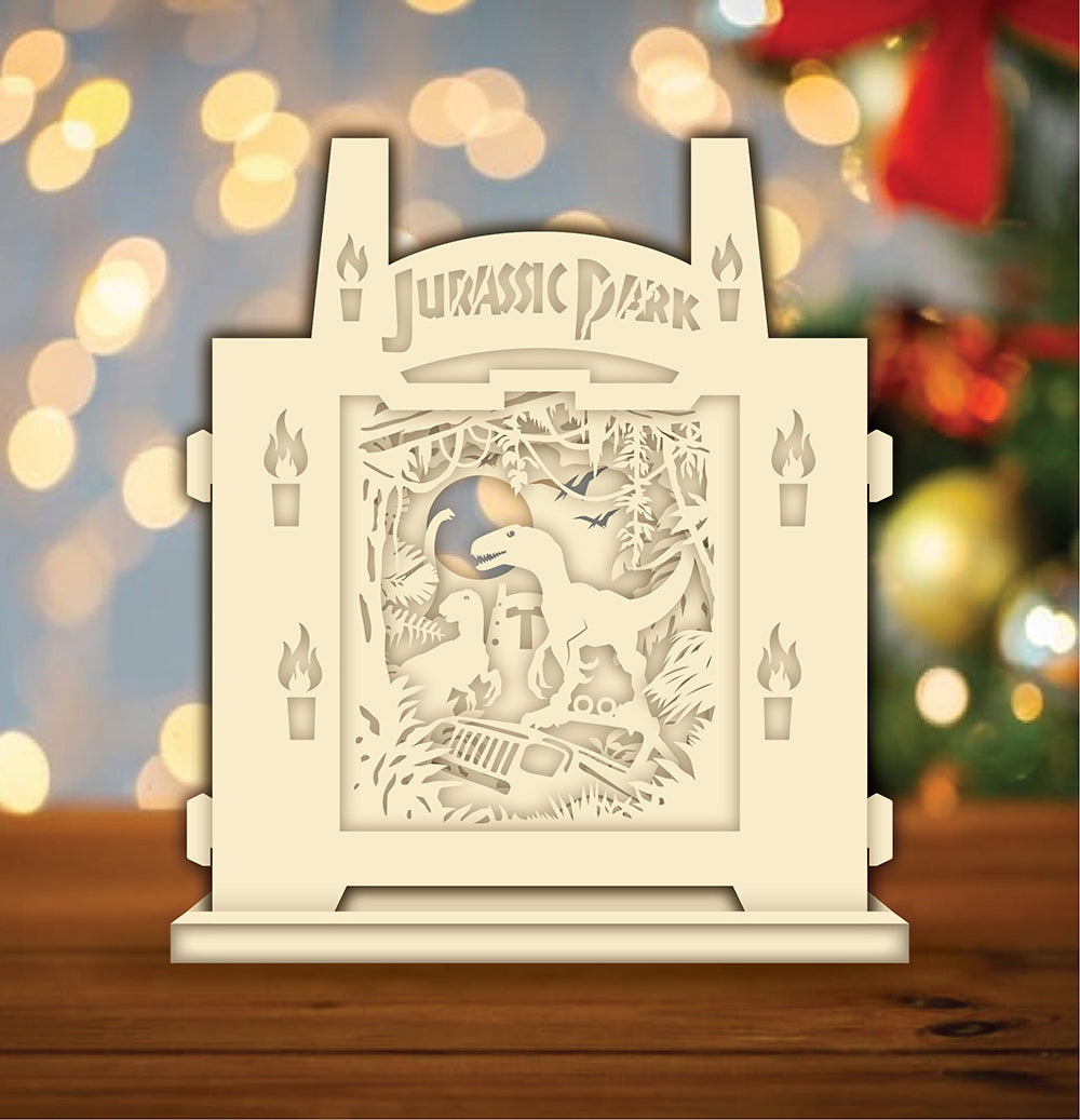 Jurassic Park – 3D Pop-Up Card SVG File for Cricut & Silhouette