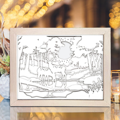 Deer 4 – 3D Lightbox SVG File for Cricut & Silhouette