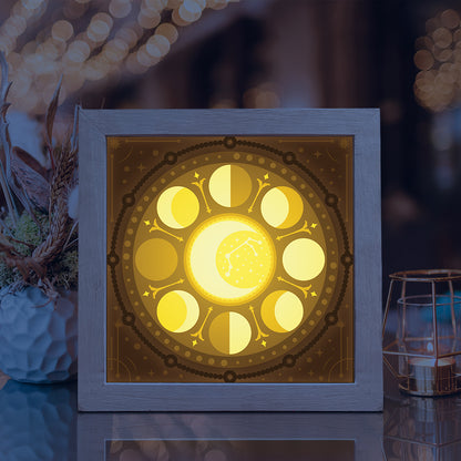 Moon Phase – 3D Lightbox SVG File for Cricut & Silhouette