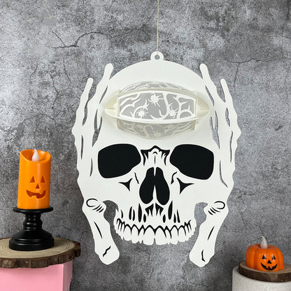 Skullcap - 3D Halloween Paper Lantern File - Cricut File  - VEKTOR KRAFT