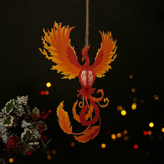 Phoenix - 3D Animal Lantern File  - Cricut File  - VEKTOR KRAFT