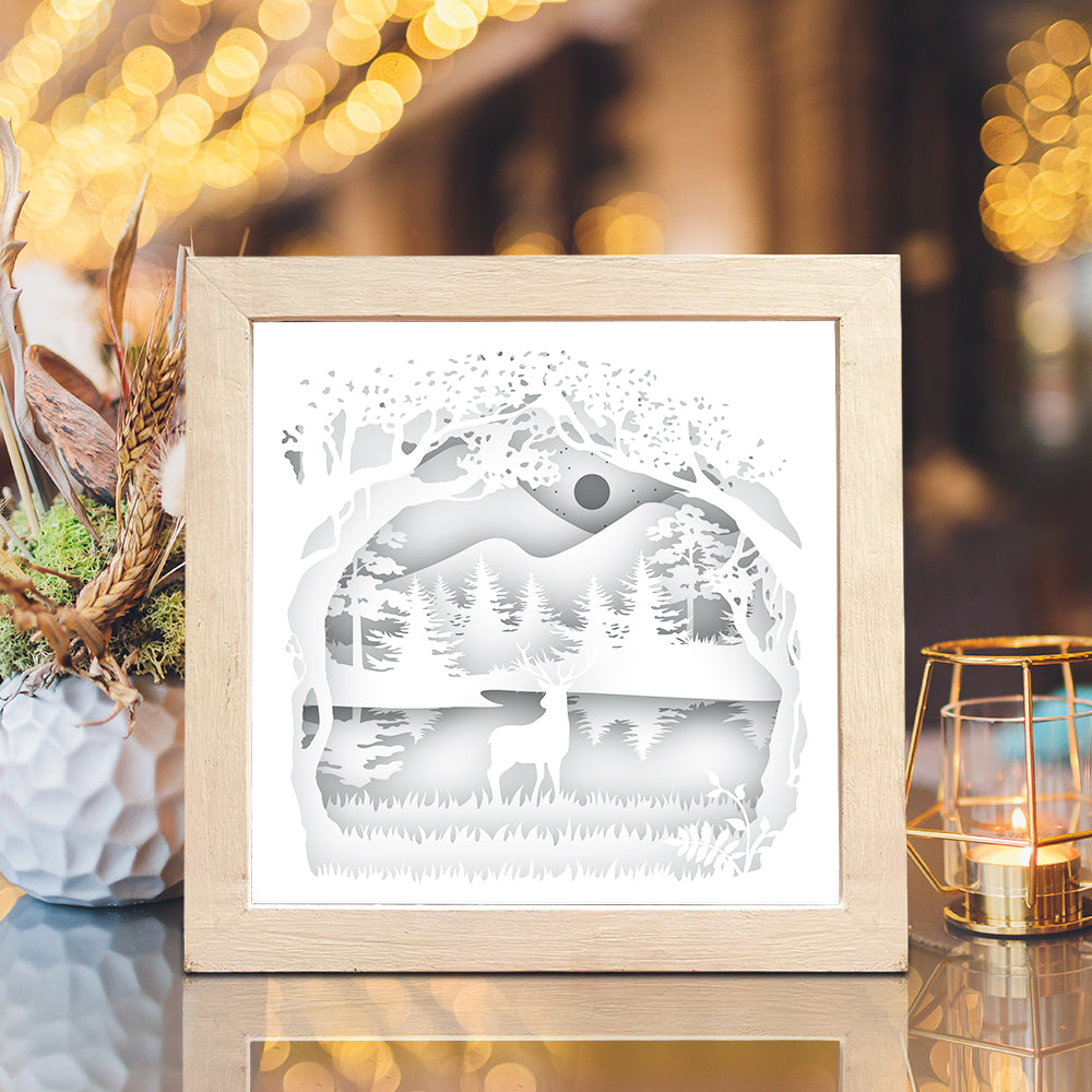 Deer 2 – 3D Lightbox SVG File for Cricut & Silhouette