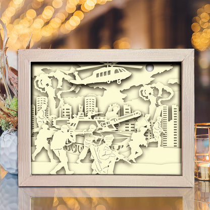 US Army – 3D Lightbox SVG File for Cricut & Silhouette