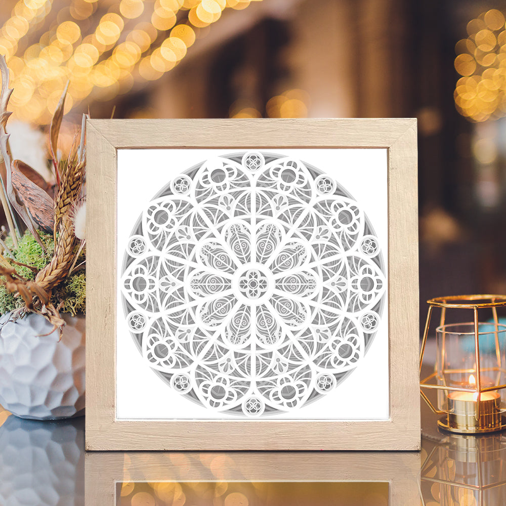 Mandala 1 – 3D Lightbox SVG File for Cricut & Silhouette