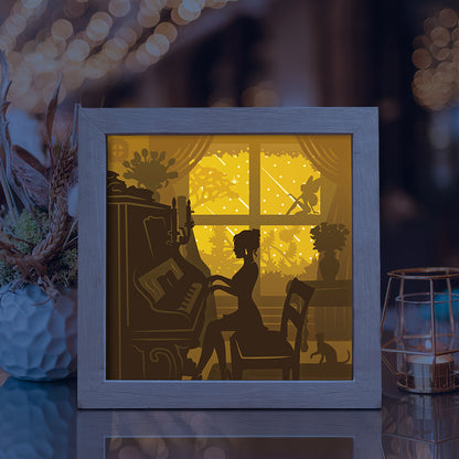 Piano 1 – 3D Lightbox SVG File for Cricut & Silhouette