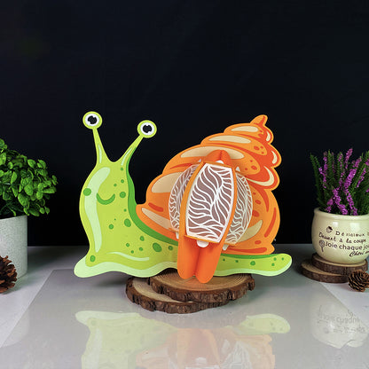 Snail – 3D Lantern SVG File for Cricut & Silhouette