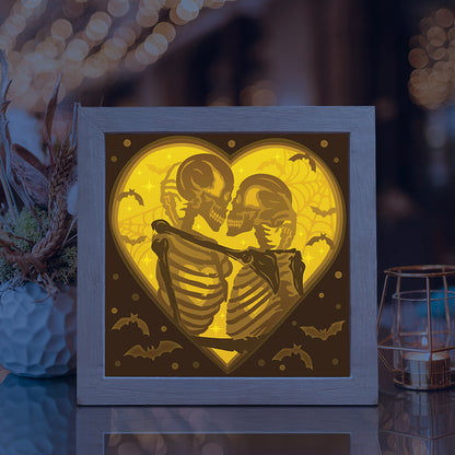 Skeletons – 3D Lightbox SVG File for Cricut & Silhouette