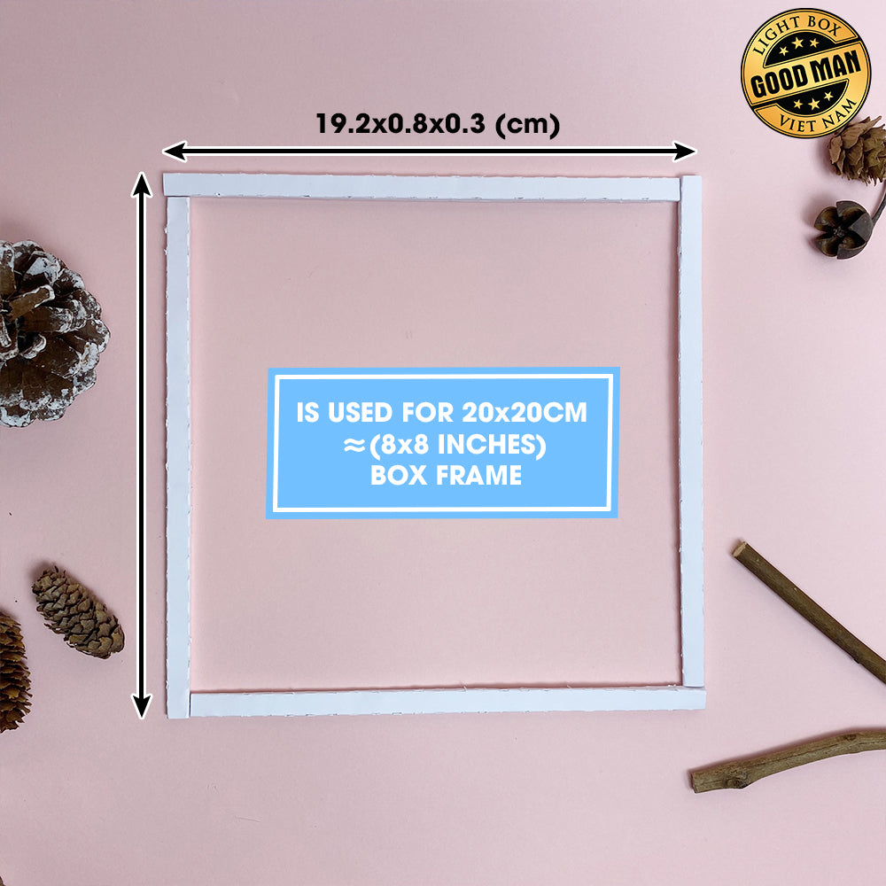 Paper Spacers Digital File DIY For Square Box – 3D Box SVG File for Cricut & Silhouette