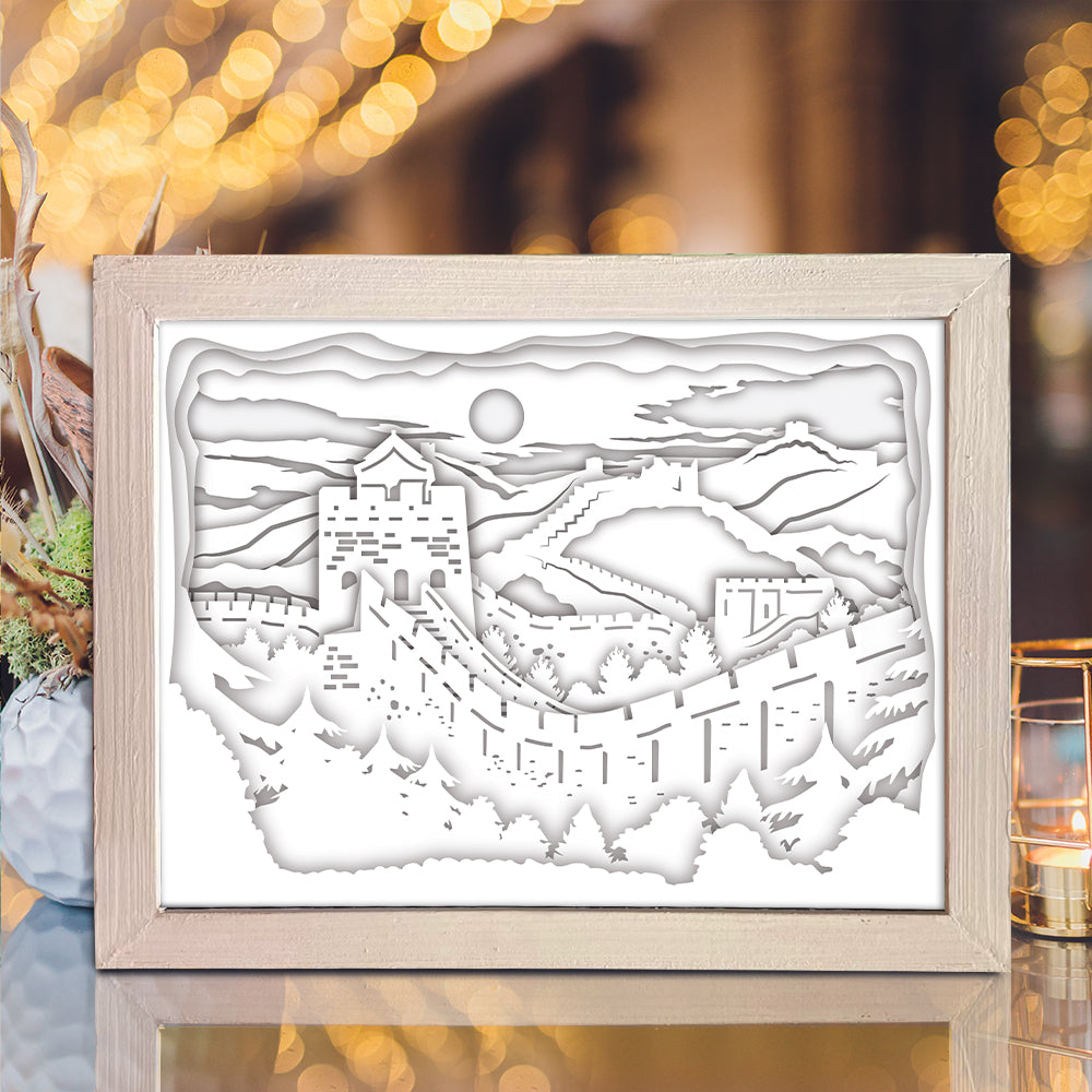 The Great Wall Of China – 3D Lightbox SVG File for Cricut & Silhouette