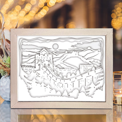 The Great Wall Of China – 3D Lightbox SVG File for Cricut & Silhouette