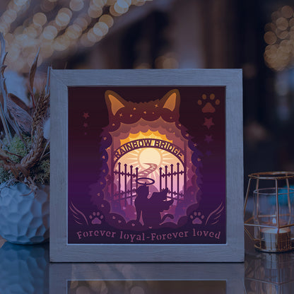 Cat Memorial – 3D Lightbox SVG File for Cricut & Silhouette