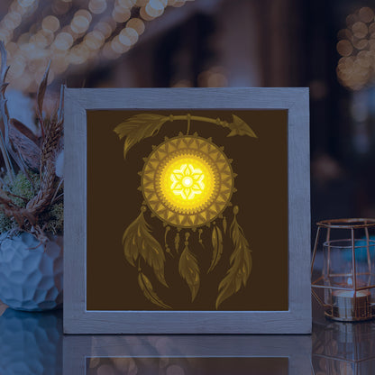 Dreamcatcher Square – 3D Lightbox SVG File for Cricut & Silhouette