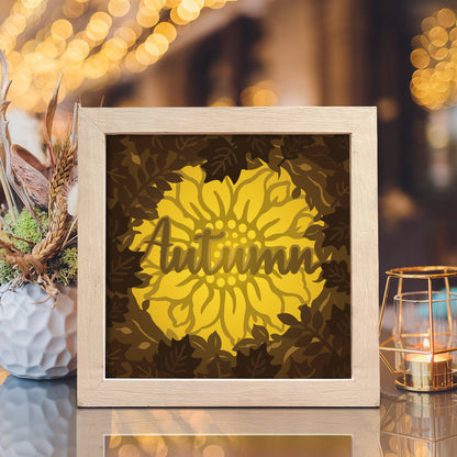 Autumn – 3D Lightbox SVG File for Cricut & Silhouette
