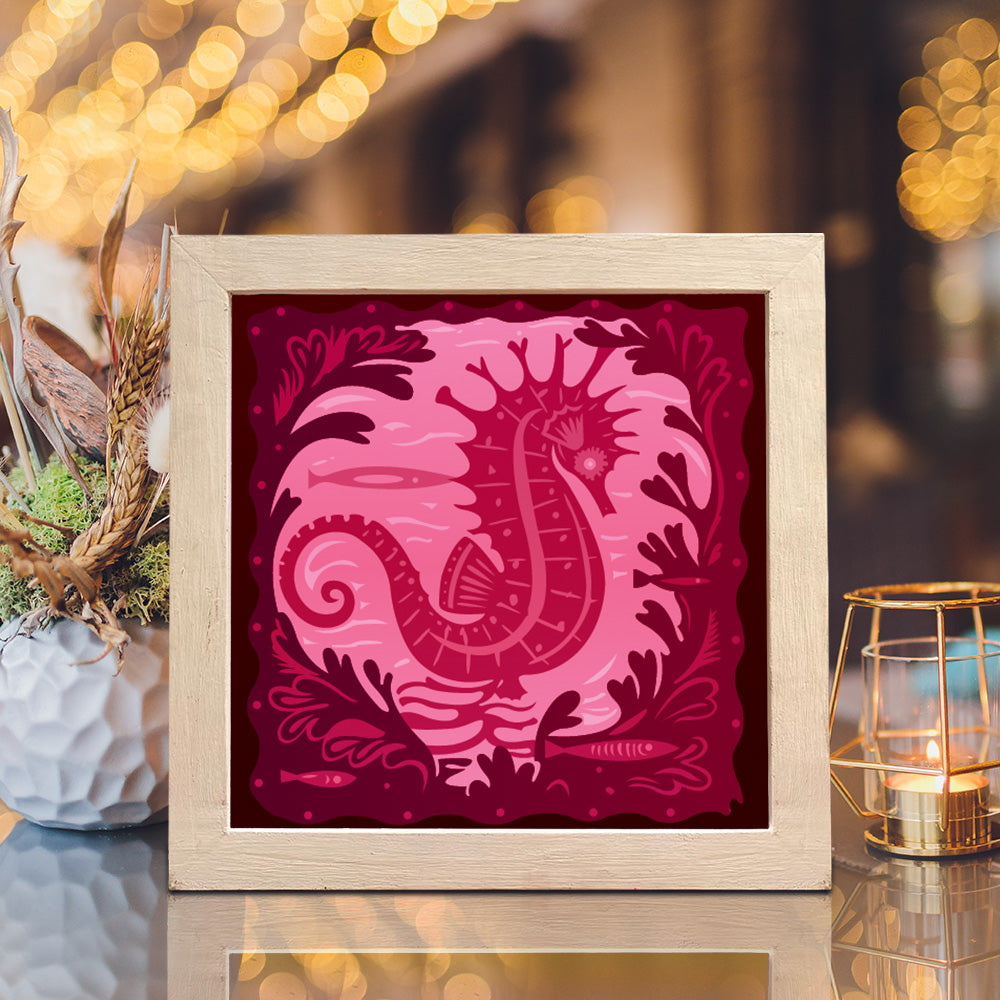 Seahorse 2 – 3D Lightbox SVG File for Cricut & Silhouette
