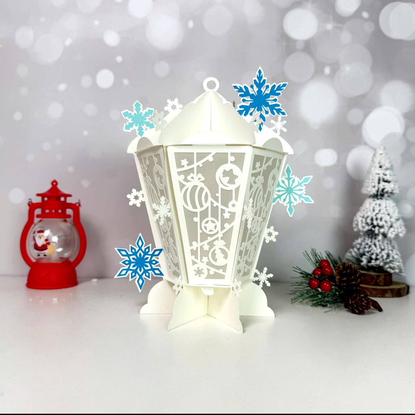 Snowballs – 3D Lantern SVG File for Cricut & Silhouette