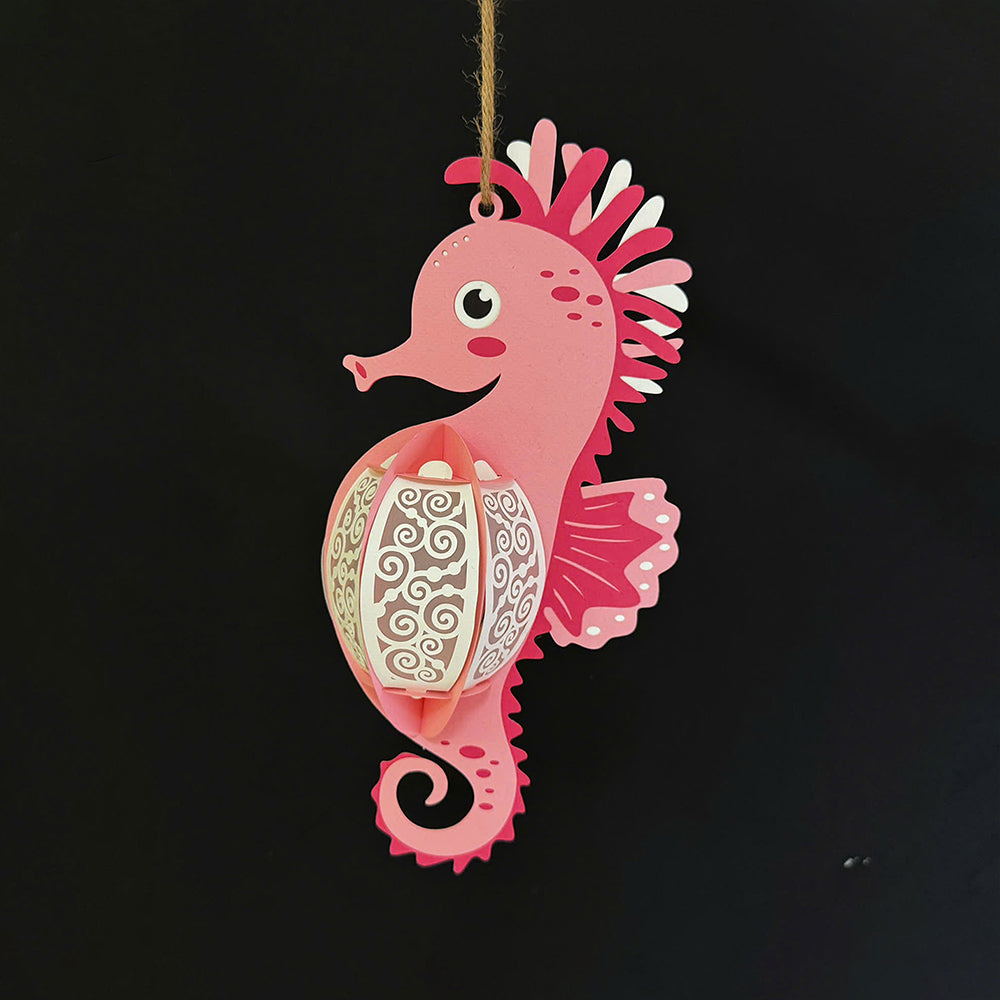 Seahorse 2 – 3D Lantern SVG File for Cricut & Silhouette