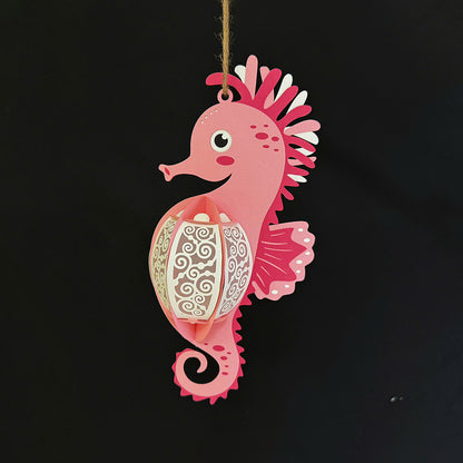 Seahorse 2 – 3D Lantern SVG File for Cricut & Silhouette