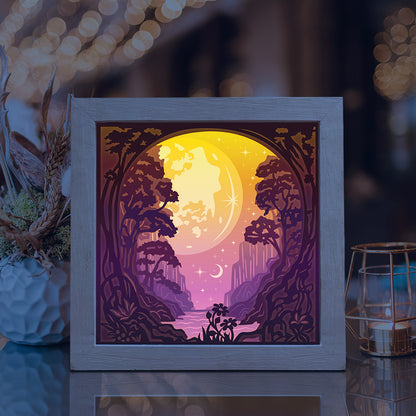 Moonlight 3 – 3D Lightbox SVG File for Cricut & Silhouette