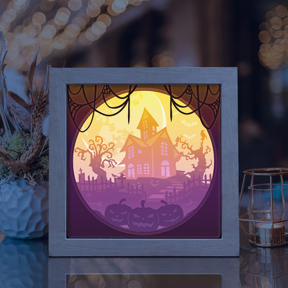Cute Halloween 1 – 3D Shadow Box SVG File for Cricut & Silhouette