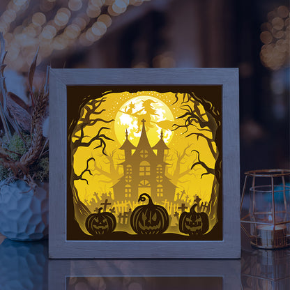 Halloween 3 Square – 3D Lightbox SVG File for Cricut & Silhouette