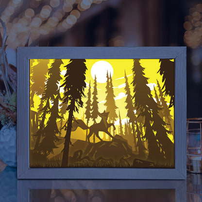 Fox 1 – 3D Lightbox SVG File for Cricut & Silhouette