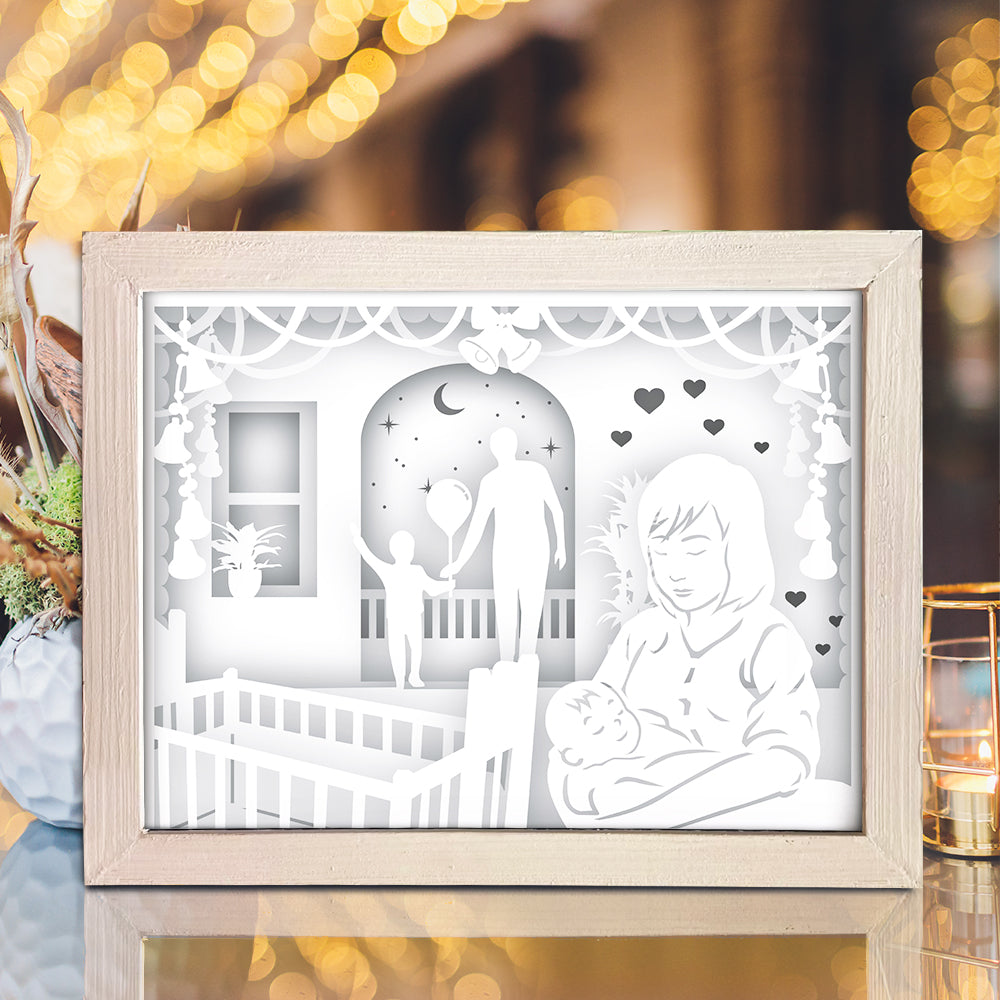 Mom 3 – 3D Lightbox SVG File for Cricut & Silhouette