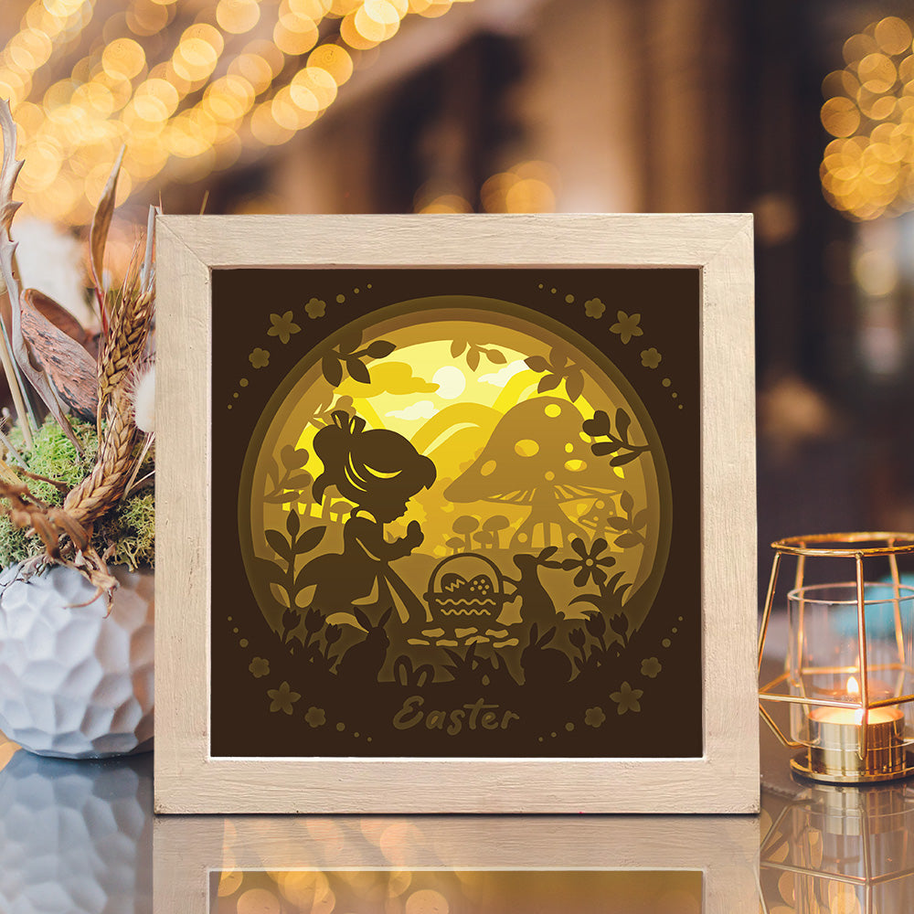 Easter 8 – 3D Lightbox SVG File for Cricut & Silhouette