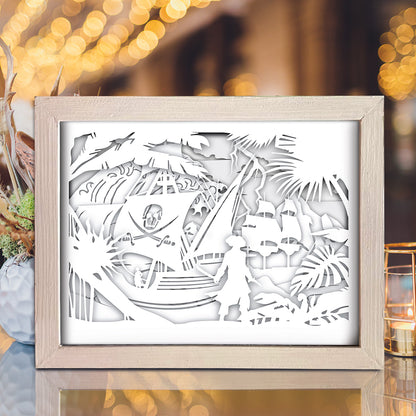 Pirates Ship 1 – 3D Lightbox SVG File for Cricut & Silhouette