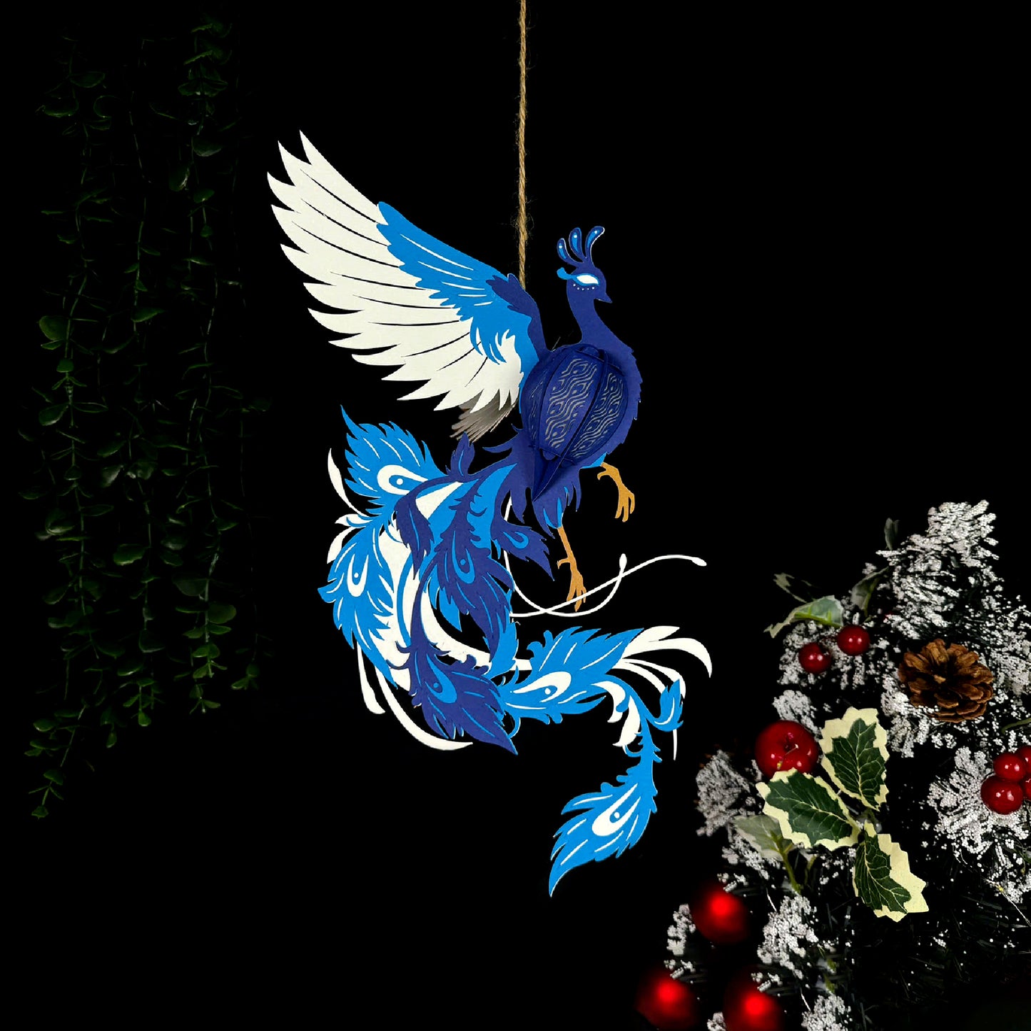 Peacock 2 – 3D Lantern SVG File for Cricut & Silhouette