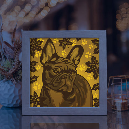 French Bulldog – 3D Lightbox SVG File for Cricut & Silhouette