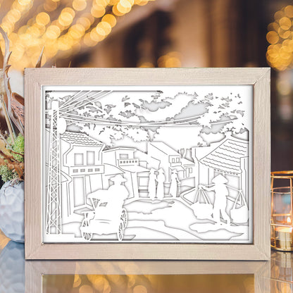 The Old Quarter – 3D Lightbox SVG File for Cricut & Silhouette