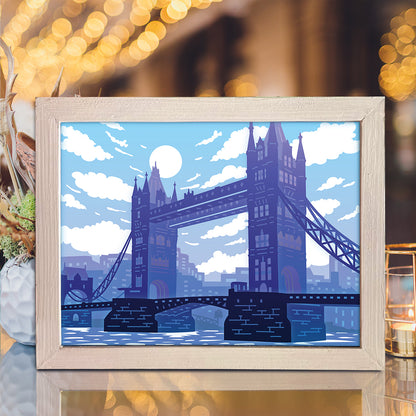 Tower Bridge – 3D Lightbox SVG File for Cricut & Silhouette