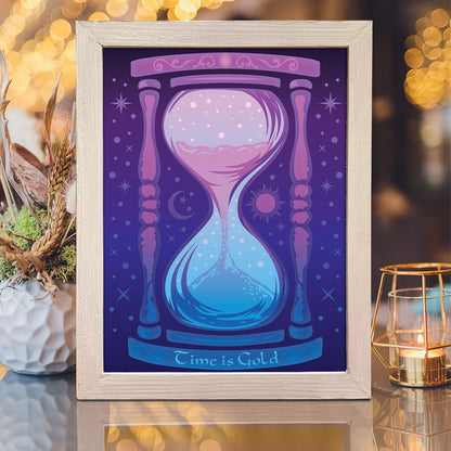 Hourglass – 3D Lightbox SVG File for Cricut & Silhouette