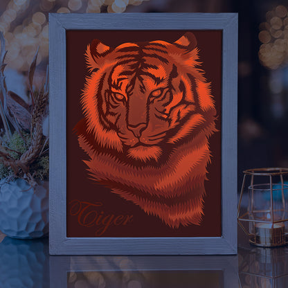 Tiger 1 – 3D Lightbox SVG File for Cricut & Silhouette