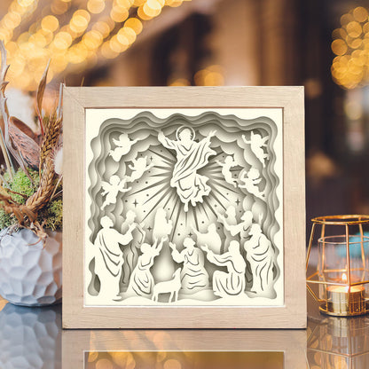 Jesus 8 – 3D Lightbox SVG File for Cricut & Silhouette