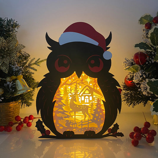 Christmas Deer – 3D Christmas Owl Box File - Cricut File - VEKTOR KRAFT