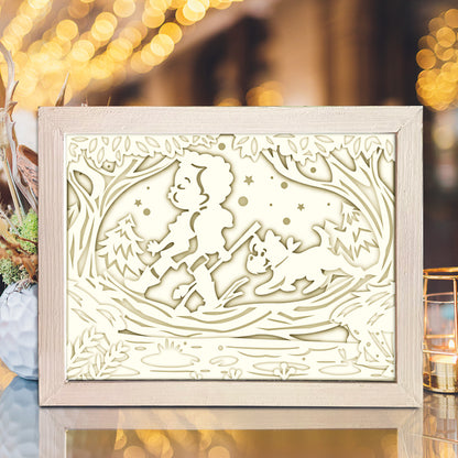 Childhood – 3D Lightbox SVG File for Cricut & Silhouette