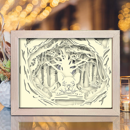 Bulldog – 3D Lightbox SVG File for Cricut & Silhouette
