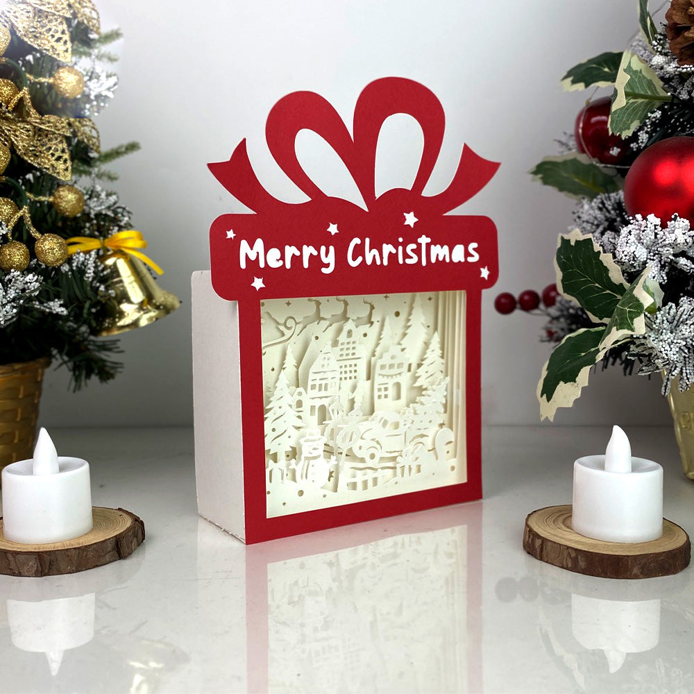 Christmas Village – 3D Box SVG File for Cricut & Silhouette