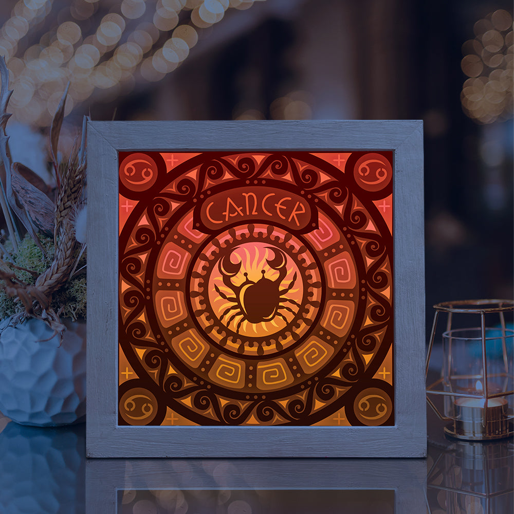 Cancer – 3D Lightbox SVG File for Cricut & Silhouette