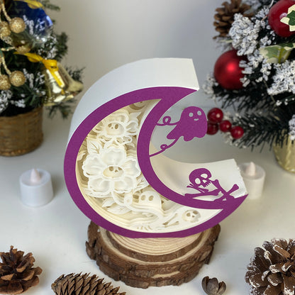 Ghost Flower – 3D Box SVG File for Cricut & Silhouette