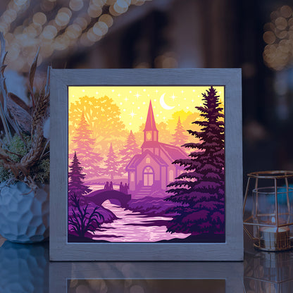 Christmas In The Forest 2 – 3D Lightbox SVG File for Cricut & Silhouette
