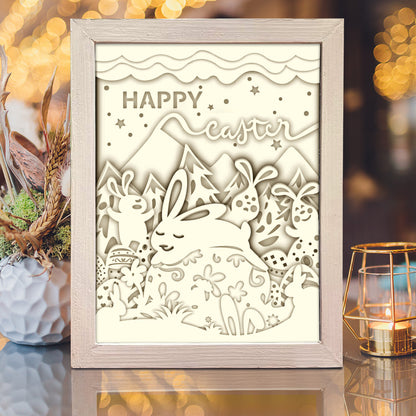 Easter 7 – 3D Lightbox SVG File for Cricut & Silhouette
