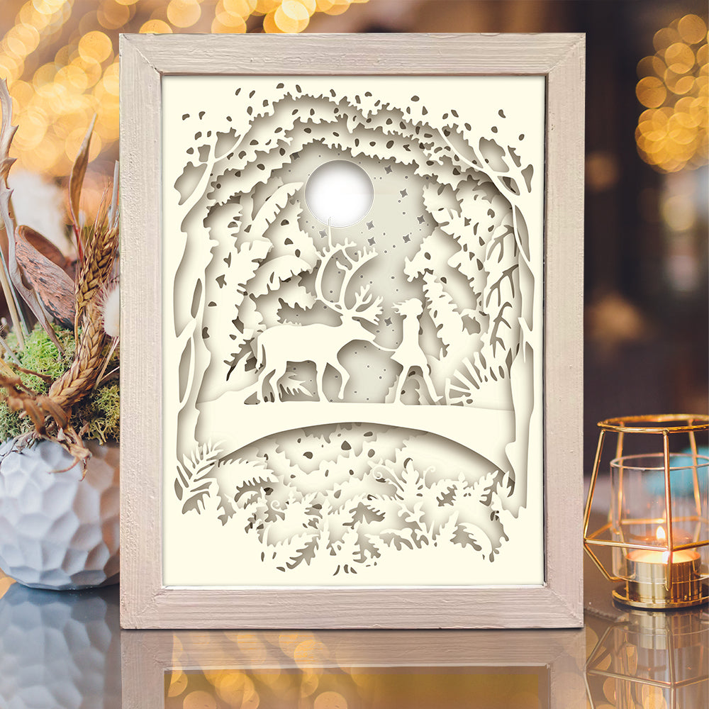 Deer 7 – 3D Lightbox SVG File for Cricut & Silhouette