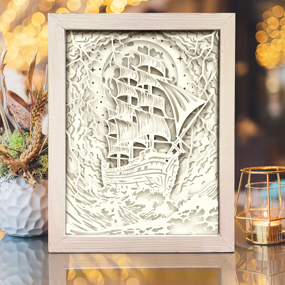 Pirates 2 – 3D Lightbox SVG File for Cricut & Silhouette