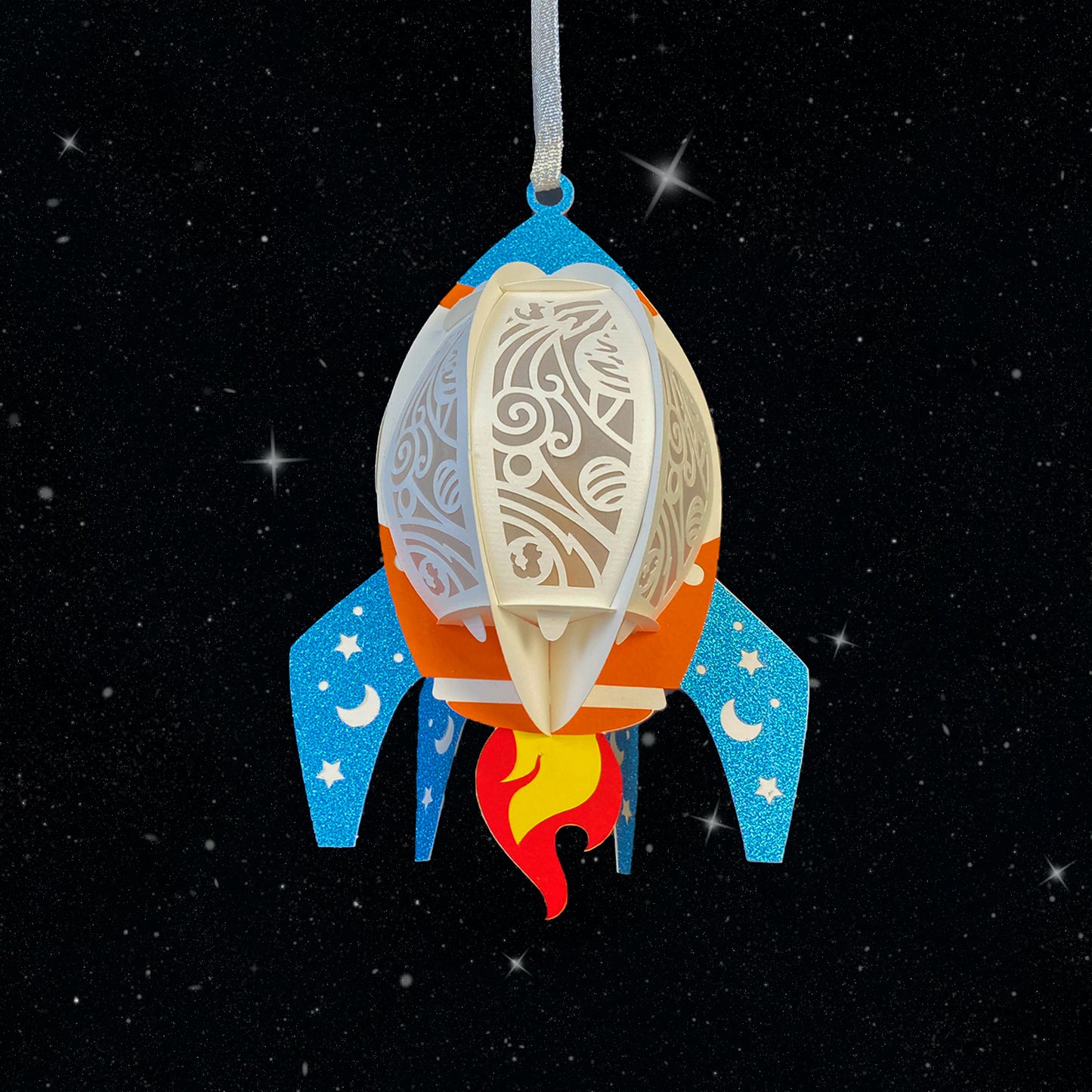 Rocket – 3D Lantern SVG File for Cricut & Silhouette