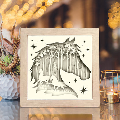Horse 2 – 3D Lightbox SVG File for Cricut & Silhouette