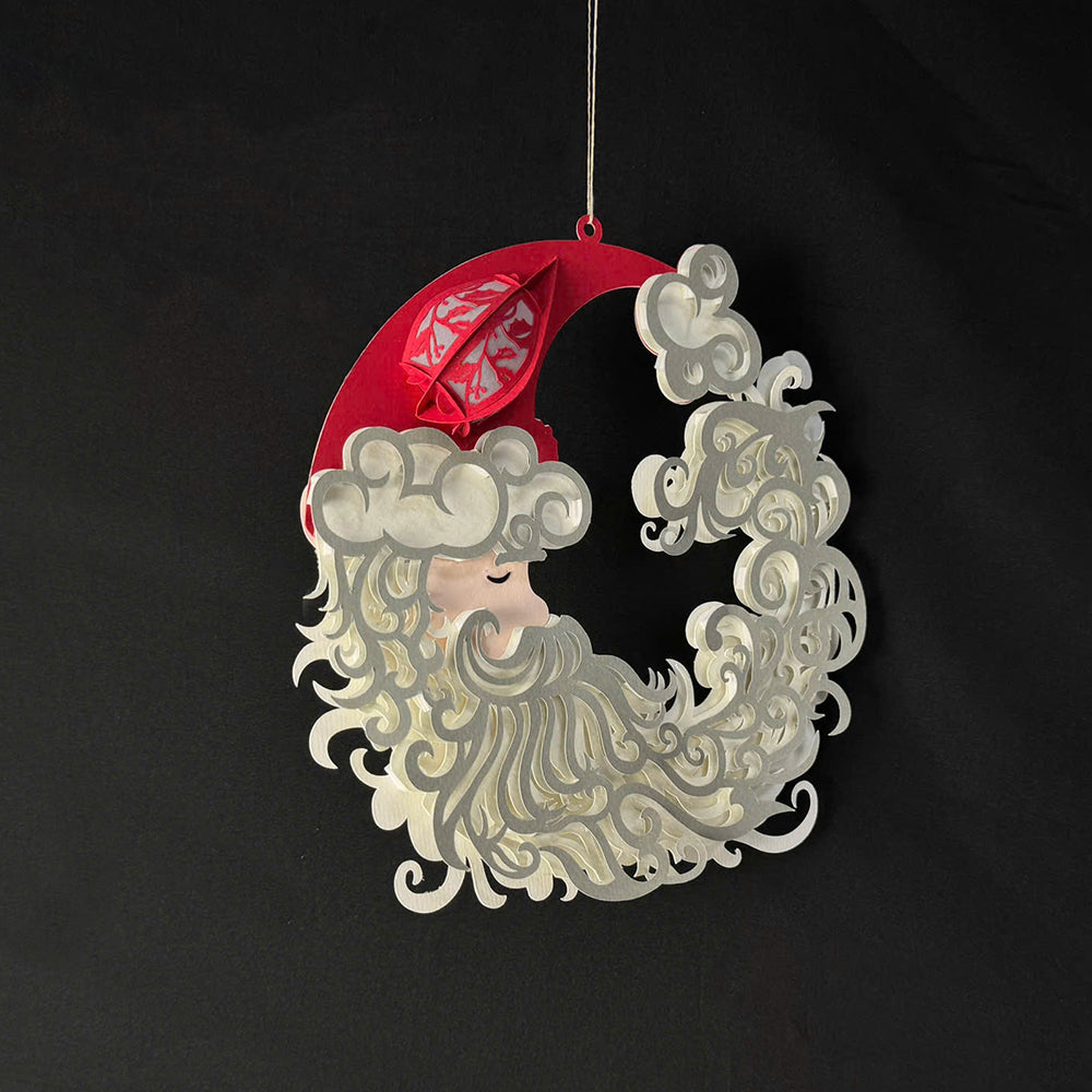 Santa Claus 2 - 3D Christmas Lantern File - Cricut File  - VEKTOR KRAFT