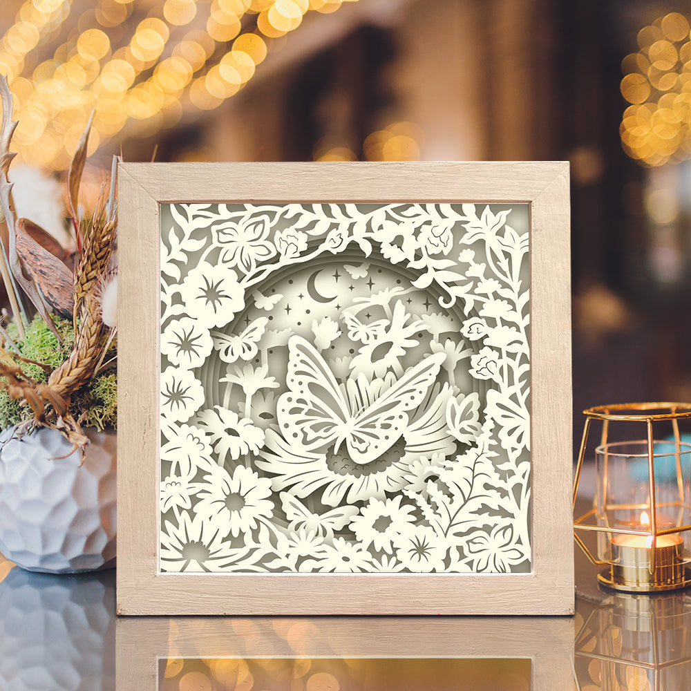 Butterfly 2 – 3D Lightbox SVG File for Cricut & Silhouette